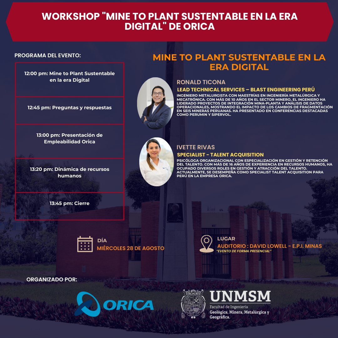 Workshop «Mine to Plant Sustentable en la Era Digital» de Orica