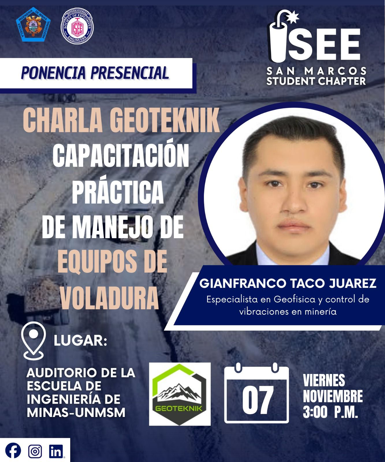 EVENTO | INNOVACIÓN Y TECNOLOGÍA EN EL MONITOREO DE VIBRACIONES GEOTEKNIK